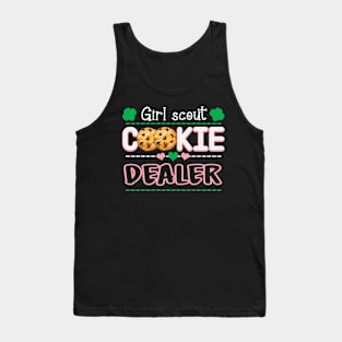 Cookie Dealer Scout for Girls Funny Scouting Family Matching Tank Top